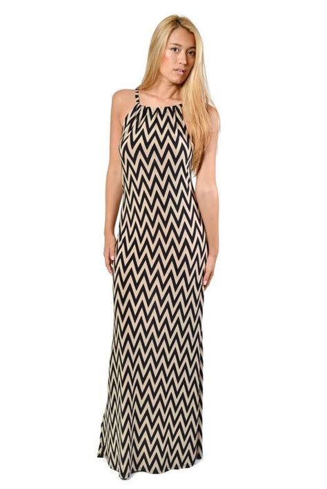 Sale Womens Chevron Maxi Dress Solid Dress Sleeveless Dress