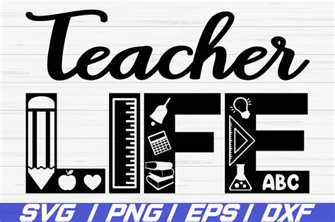 Teacher Life SVG / Commercial use / Cut File / Cricut