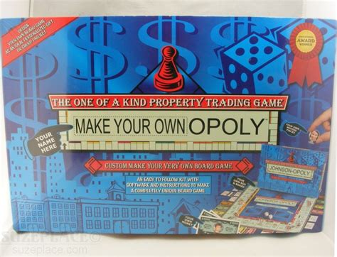 Make Your Own Opoly Board Game Review Diy Monopoly Opoly Board Game