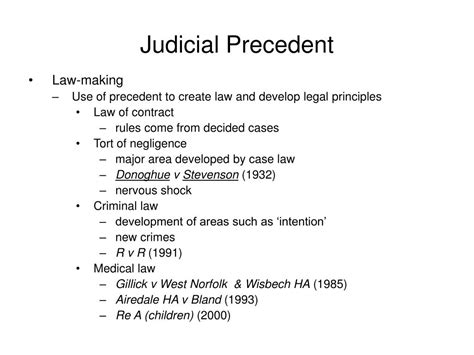 Ppt Judicial Precedent Powerpoint Presentation Free Download Id