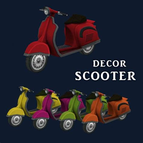 Leo Sims Decor Scooter For The Sims 4 Spring4sims Sims 4 Sims