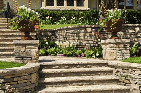 When developing patio ideas for your project, a decision will need made whether to align your seating walls with the face of the retaining wall block. Retaining and Landscape Wall - Calimesa, CA - Photo ...