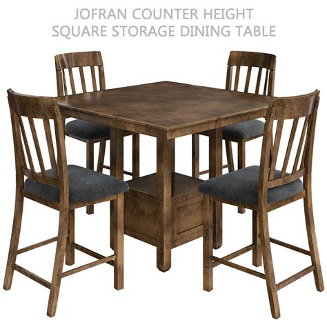 3d Model Jofran Counter Height Square Storage Dining Table 3d Model Vr