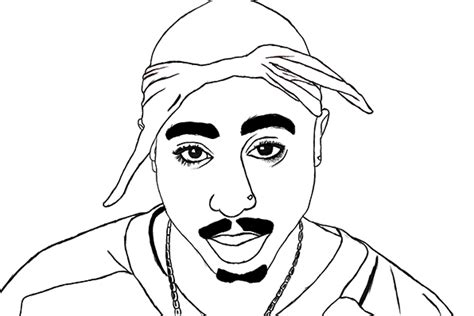 Tupac Shakur Coloring Pages