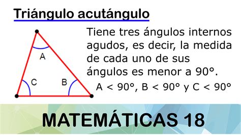 Triángulo Acutángulo Qué Es Cómo Identificar Y Tipos — Matemáticas18