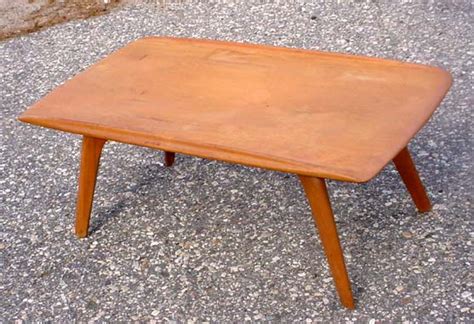 The table is made of solid maple wood! HEYWOOD WAKEFIELD COFFEE TABLE M 319 G CHAMPAGNE ...