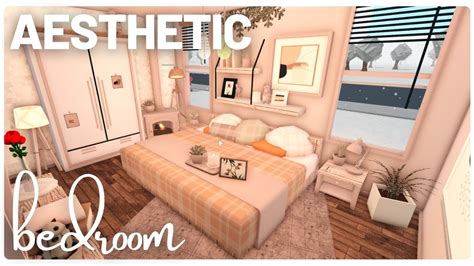 Aesthetic Bedroom In Bloxburg W Custom Closet Youtube