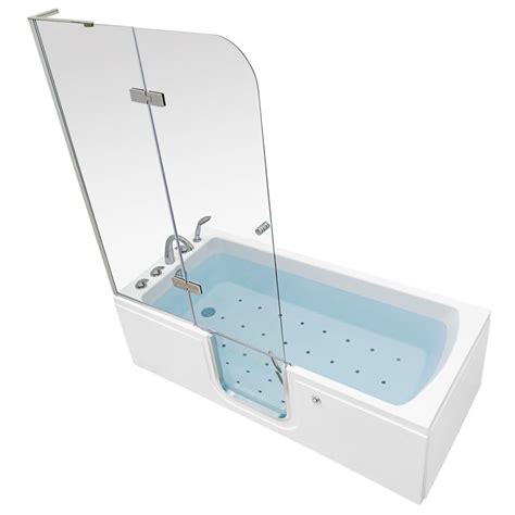 Ella S Bubbles Laydown 32x72 Walk In Tub With Shower Screen La3272 Walk In Bathtub Walk In