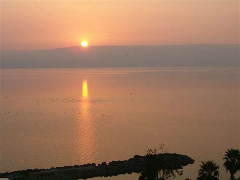 Sunrise On The Sea Of Galilee In Tiberius Sea Of Galilee