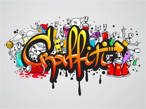 Graffiti Words Free Vector Art 534 Free Downloads