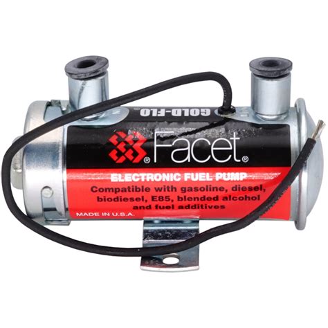 Facet 480532 Solid State Electronic Fuel Pump Cylindrical 12v