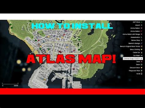 How To Install A Realistic Street Map Atlas Map For Lspdfr Gta V Youtube