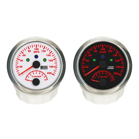 New 85mm Gps Speedometer 0 120 Kmh 0 200 Kmh Mph With Tachometer 0