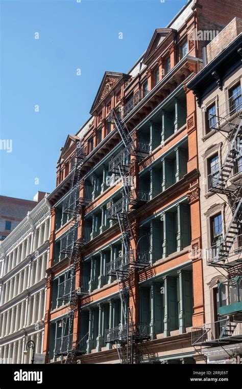 Soho Is An Historic District In New York City Featuring Cast Iron