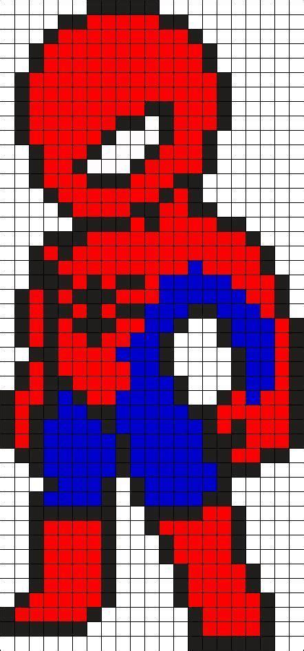Resultado De Imagen Para Pixel Art Spiderman Perler Beads Ideas