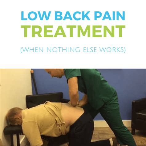 Low Back Pain Treatment When Nothing Else Works