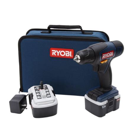 Ryobi 12 Volt 38 In Cordless Drilldriver Kit Hp612k The Home Depot