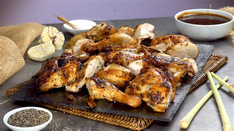 Thai Grilled Chicken In A Lemongrass Soy Sauce Marinade With Teriyaki Sauce