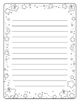 Get well soon messages islamic. Writing Paper with Star Border by Doshi Designs | TpT