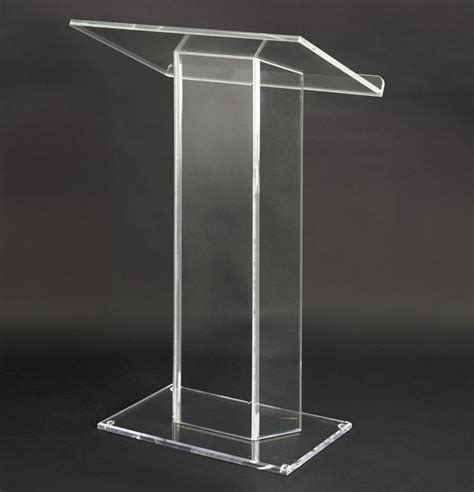 31 12 Clear Acrylic Podium For Floor Large Reading Surface 19648