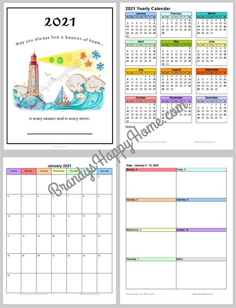 Printable Pocket Calendar 2021 Calendar Printables Free Blank