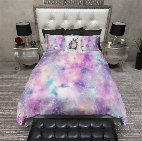 Dreamscene galaxy stars reversible charcoal bedding set, silver grey, single. Unicorn Galaxy Octopus Bedding - Ink and Rags