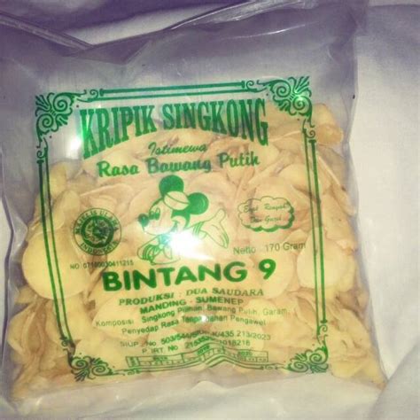 Madura punya racikan sendiri yang unik dan khas. Kripik keripik singkong bintang 9 madura murah | Shopee ...