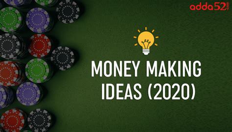 We did not find results for: Money Making Ideas (2020) - Play Online Poker | Adda52 Blog