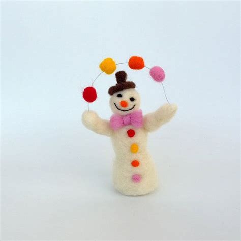 Felt Snowman Christmas Decoration Snowman Clown Woolen Holiday Etsy