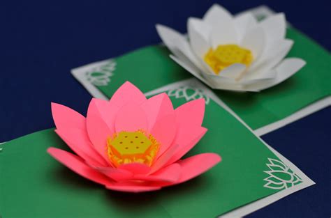 Mother's Day Lotus Flower PopUp Card Tutorial  Creative Pop Up Cards