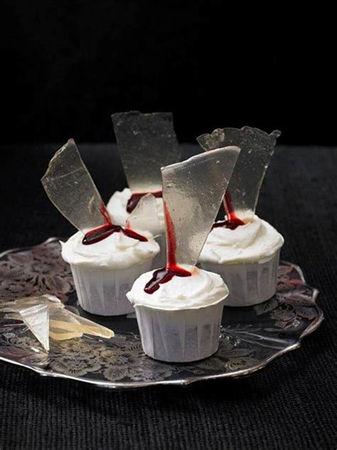 And while they look intricate, they're actually really easy to make at home too! Halloween Baking Sugar Glass by Lily Vanilli