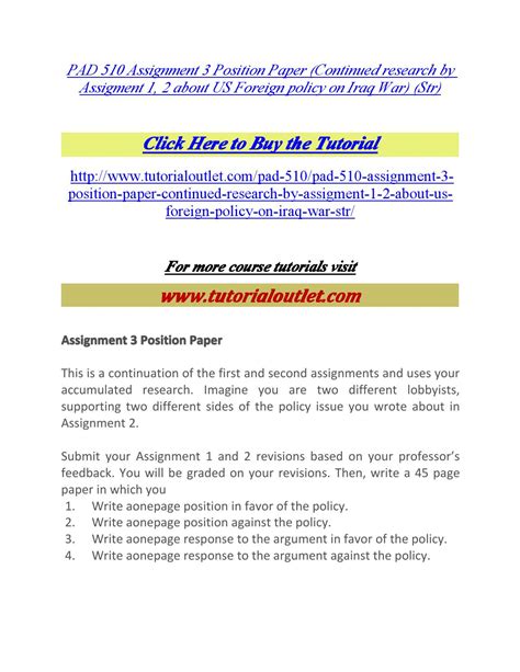 Pad 510 Assignment 3 Position Paper By Ananya08 Issuu