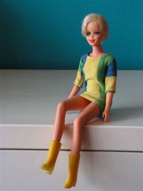 reserved for lee anne vintage twiggy barbie doll by mattel toy collectible 1960s vintage