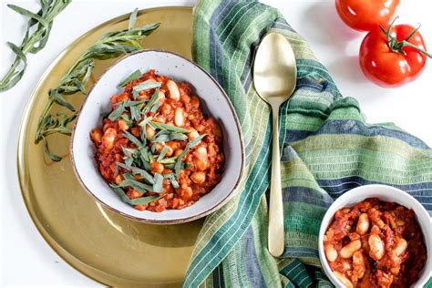 Weiße Bohnen Mit Tomatensauce Und Estragon Aus Lauras Küche