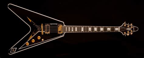 Gibson Flying V Custom Ebony Gitarren Total