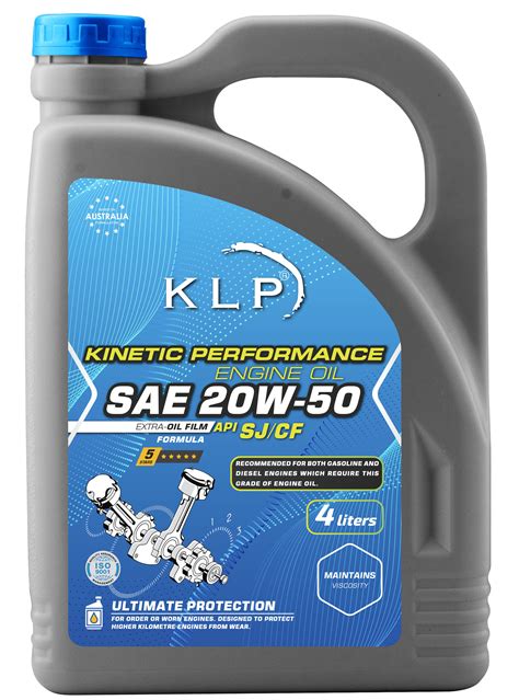 KLP Autoparts KINETIC PERFORMANCE ENGINE OIL SAE 20W 50 API SJ CF 4
