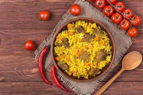 Pilaf The Traditional Dish Of Asian Cuisine Stock Photo Image Of