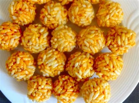 Jaggery Puffed Rice Treats Recipe My Healthy Breakfast