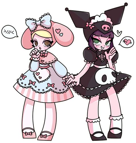 [G] My Melody and Kuromi by AcidicDoll on DeviantArt | My melody and
