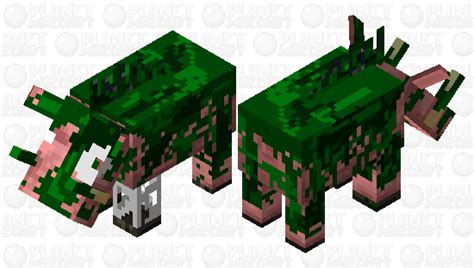 Swamp Hoglin Minecraft Mob Skin