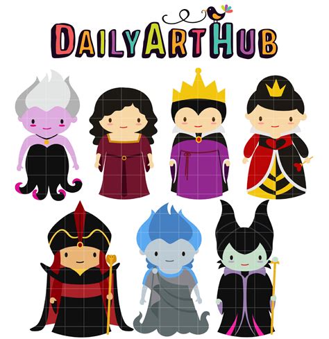 Kids love cartoons, and cartoon characters are usually their best friends. Fairytale Villains Clip Art Set - Daily Art Hub - Free ...