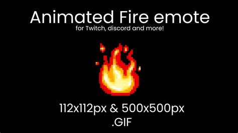 fire animated emote stream discord y twitch hot fire etsy