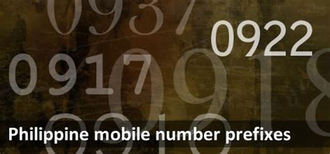 Mobile Number Prefixes In The Philippines Pinoytechblog Philippines