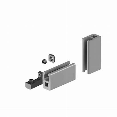 Aluminum Lock Framing Slotted Minitec Fasteners Profile
