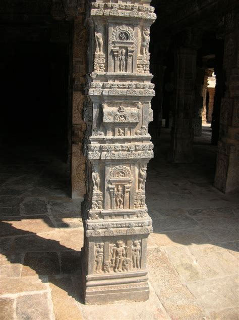 Airavateshwarar Temple With Heavily Ornamented Pillars Accurate In