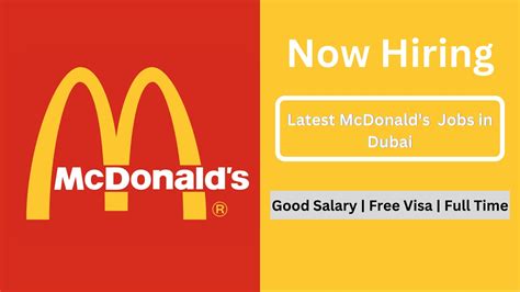 Mcdonalds Uae Announces New Job Vacancies Attractive Salary