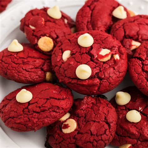 Red Velvet Cake Mix Cookies Just 3 Ingredients Pinkwhen