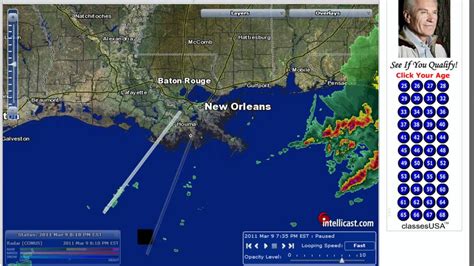 20110310 Weather Radar Pointing At New Orleans Youtube