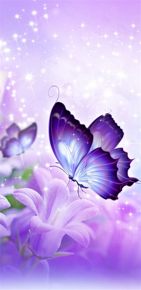 Linda Mariposa Morada Lovely Purple Butterfly Butterfly Drawing