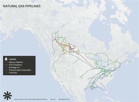 Gas Pipeline Map North America North America Pipelines Map Crude Oil